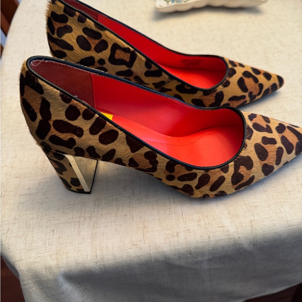 Alfani Brown and Black Heels with Leopard Print
